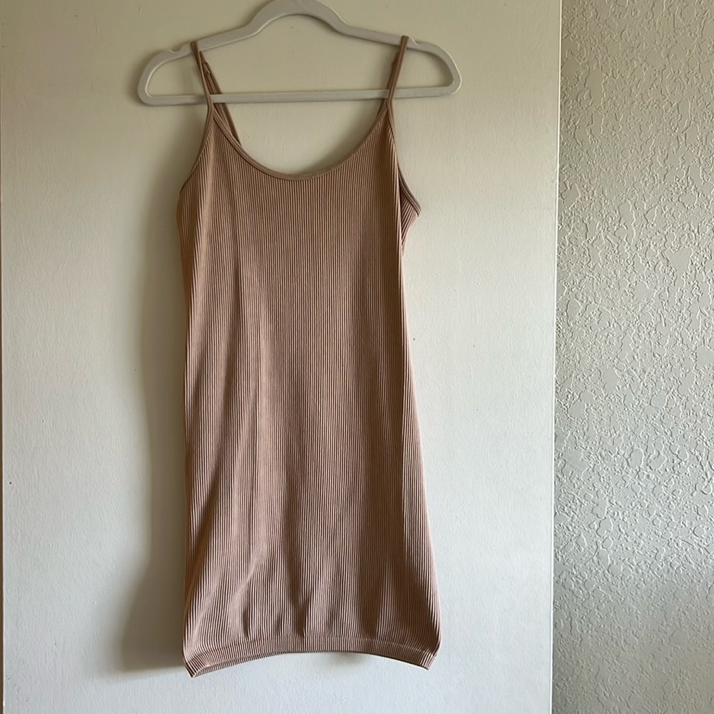 HM Bodycon Casual Tan Dress